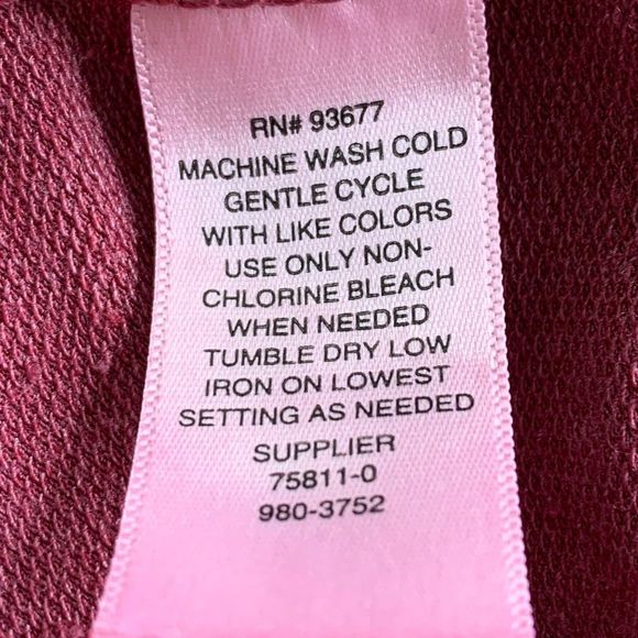 Womens Open Front Cardi Roomy Pockets St Johns Bay Size 3X Polyester Red - Picture 8 of 8